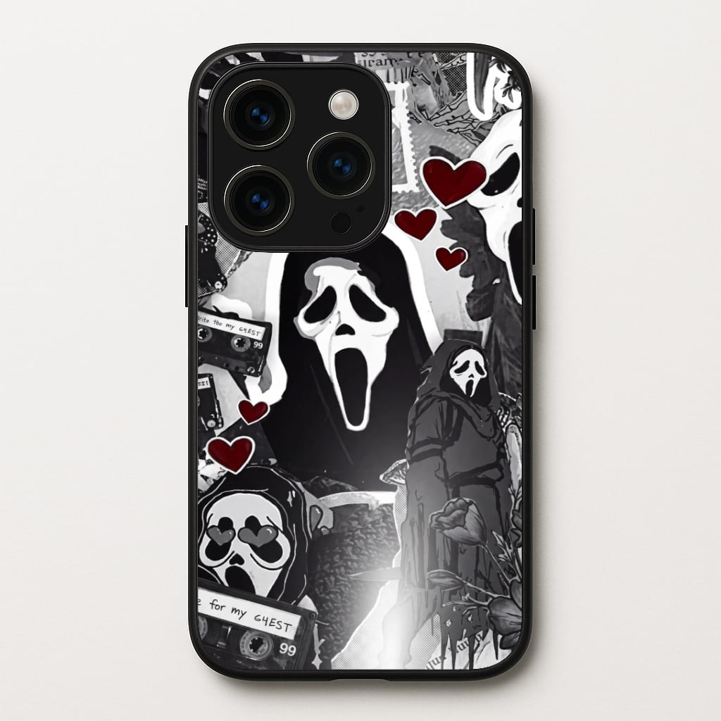 Monochrome Scream Collage Phone Case