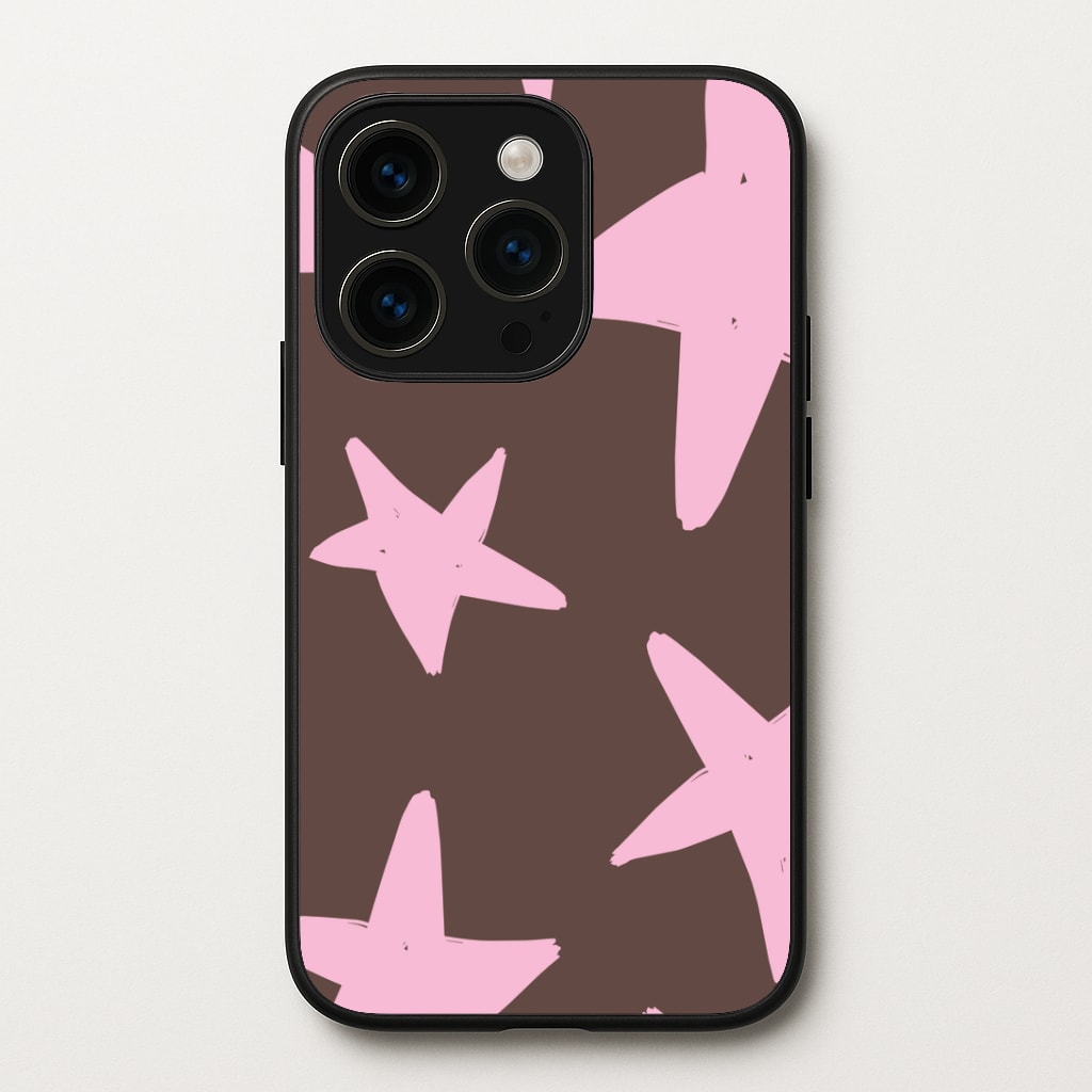 Chocolate & Strawberry Stars Phone Case