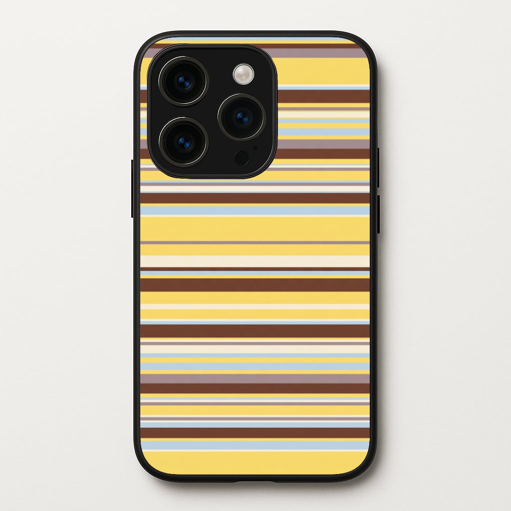 Cocoa Blue Stripe Phone Case
