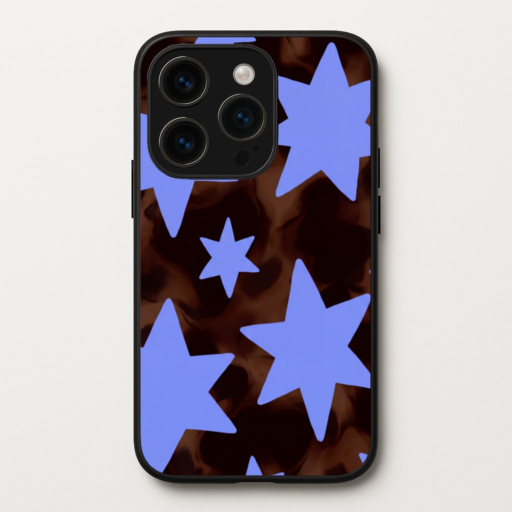 Tortoiseshell Star Scatter Phone Case
