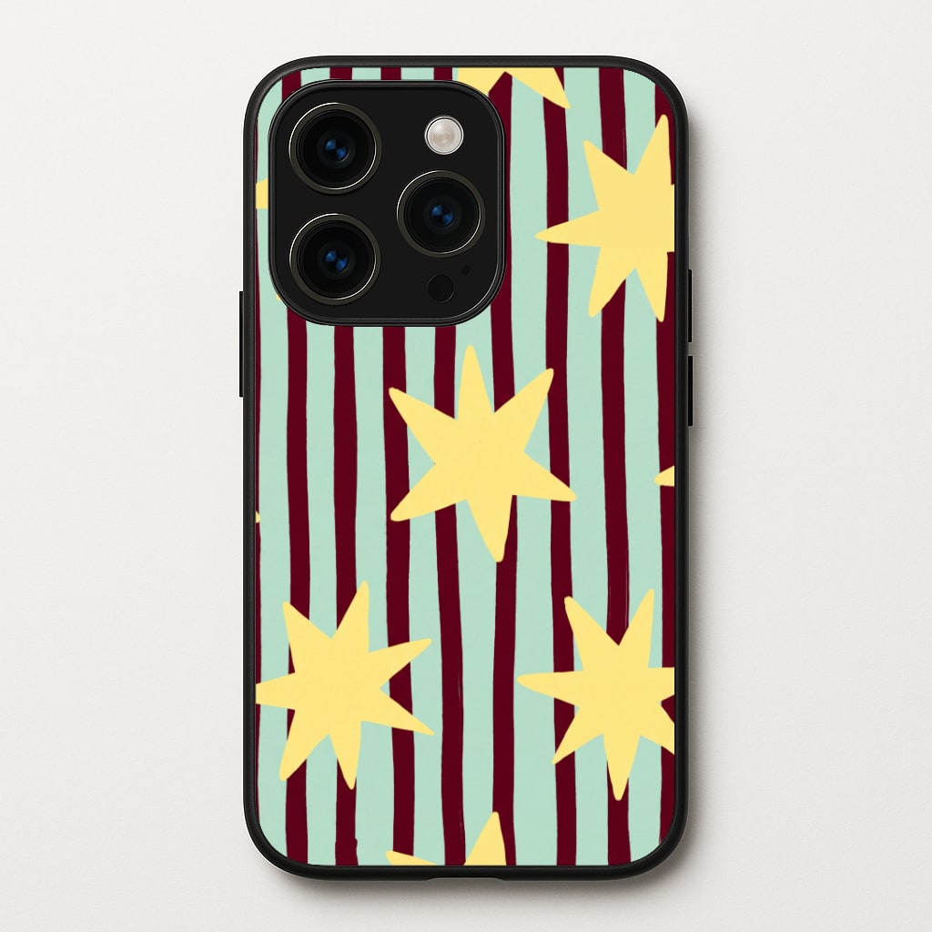 Butter Stars On Stripes Phone Case
