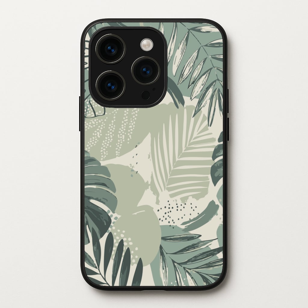 Green Leaf Pattern - Foliage Phone Case
