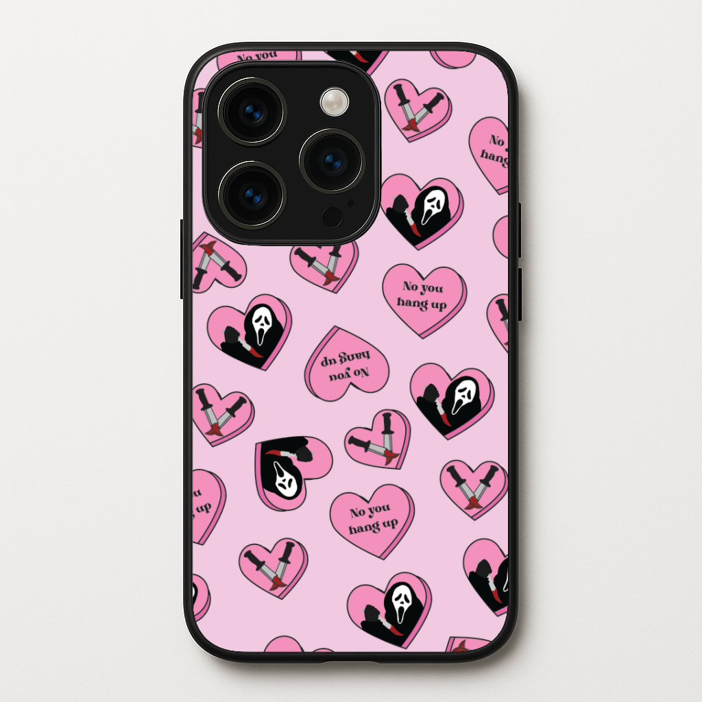 No You Hang Up Love Hearts Phone Case