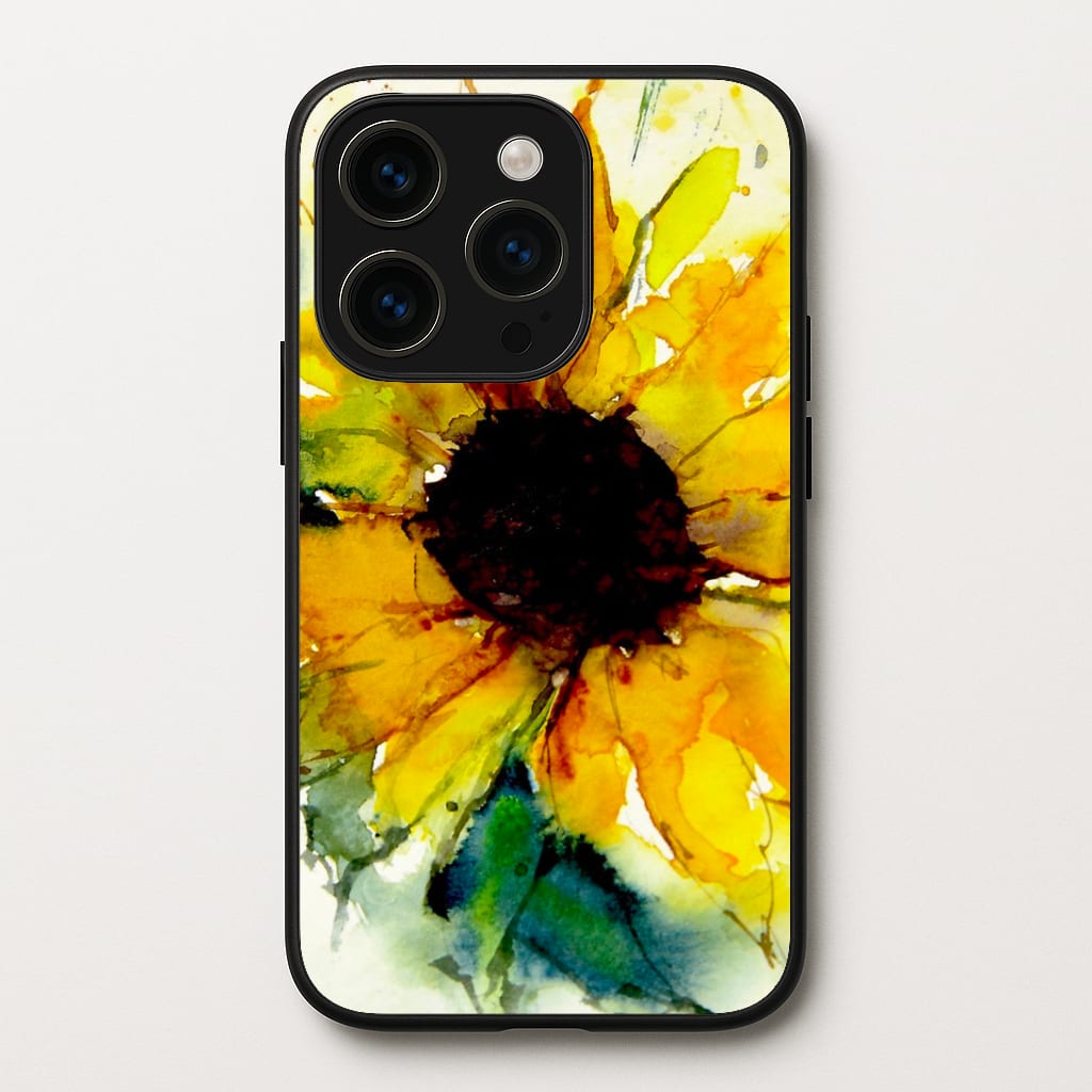 Watercolour Sunflower Phone Case