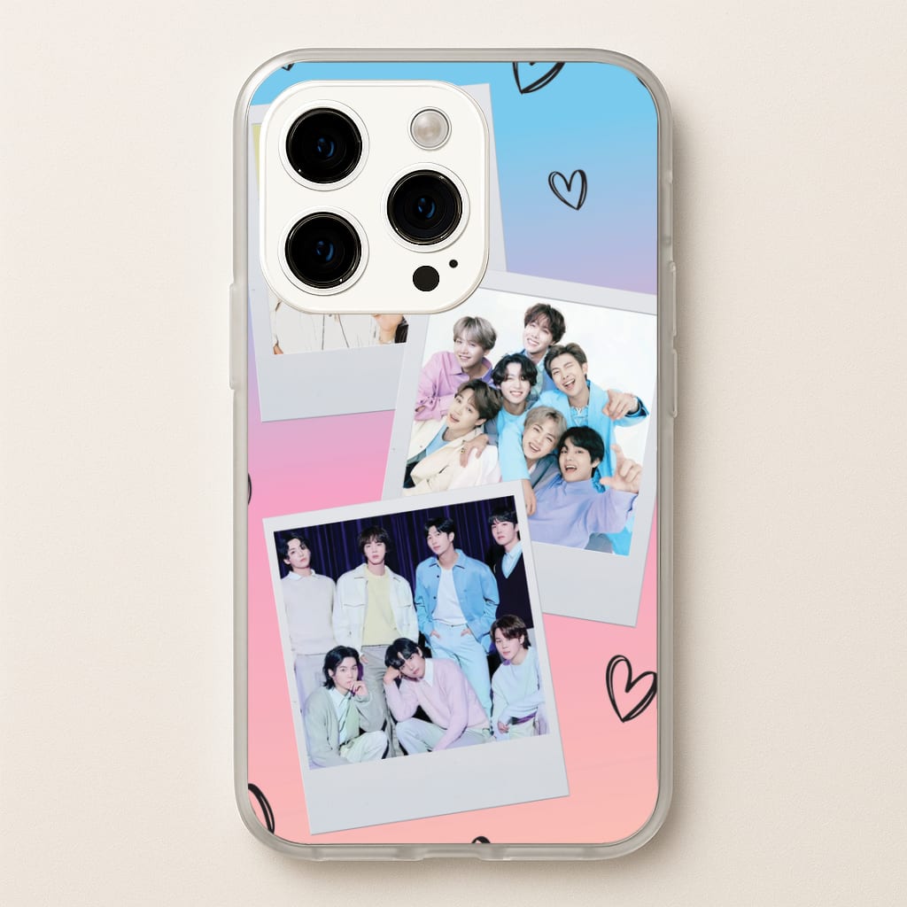 K-Pop Band Polaroid Collage Phone Case