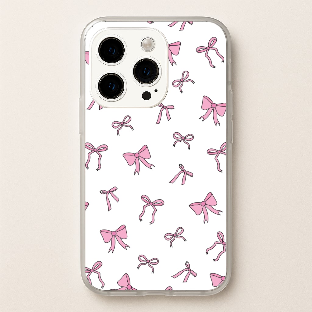 Coquette Variety Pink Bows Pattern Phone Case