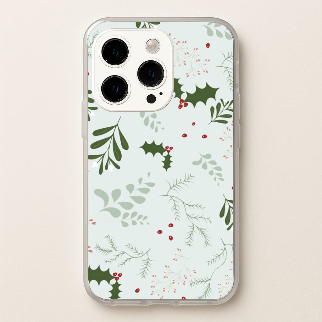 Christmas Floral Pattern Phone Case