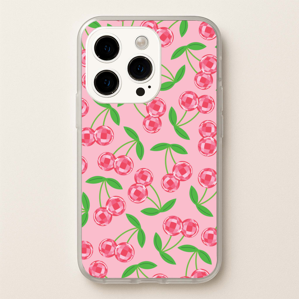 Disco Cherries Pattern Phone Case