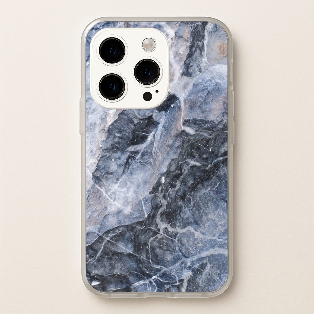 Grey and White Marble Phone Case