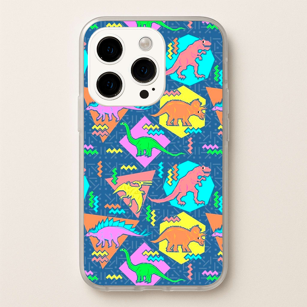 Nineties Dinosaurs Pattern Phone Case