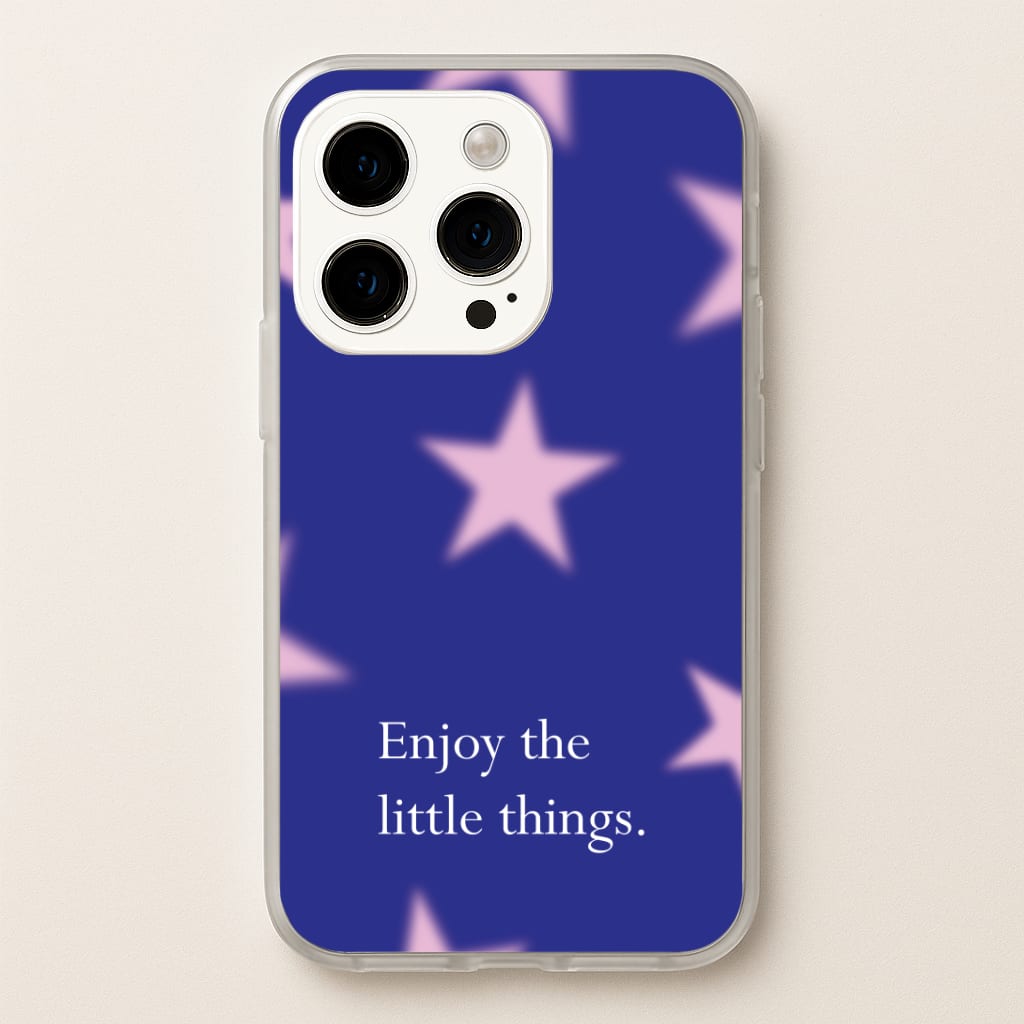 Enjoy The Little Things Dark Purple Phone Case