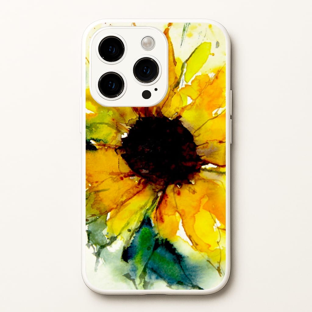 Watercolour Sunflower Phone Case