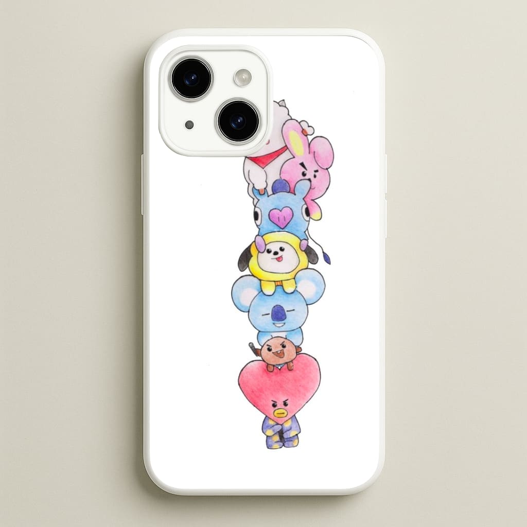 K-Pop Band BT21 Drawing Phone Case