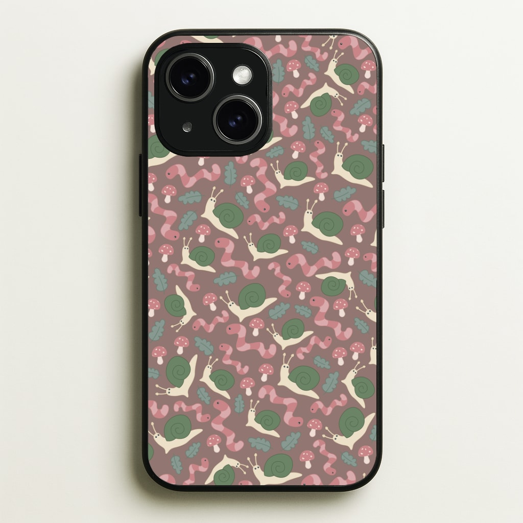 Snails - Animal Patterns Phone Case - iPhone 15 / Standard