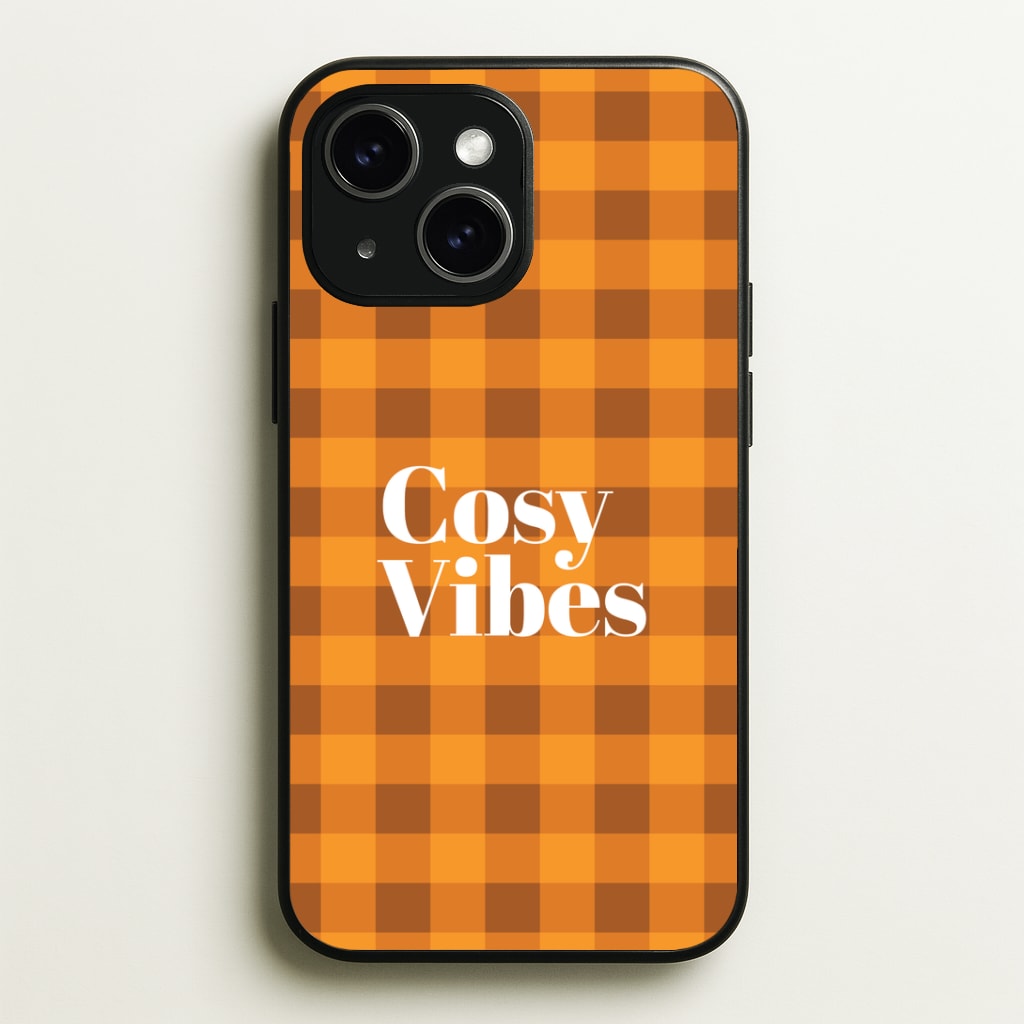 Checkered Cosy Vibes Phone Case - iPhone 15 / Standard