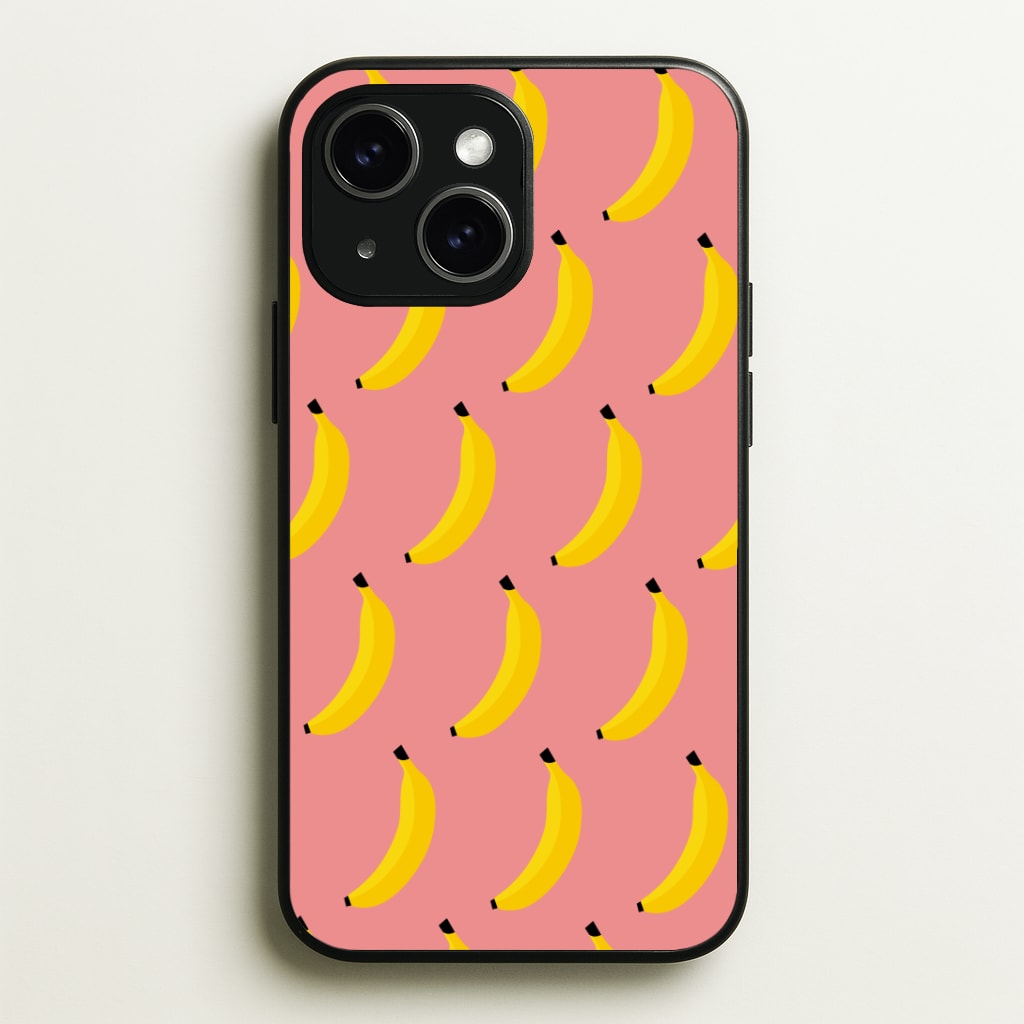 Banana Pattern Phone Case - iPhone 15 / Standard