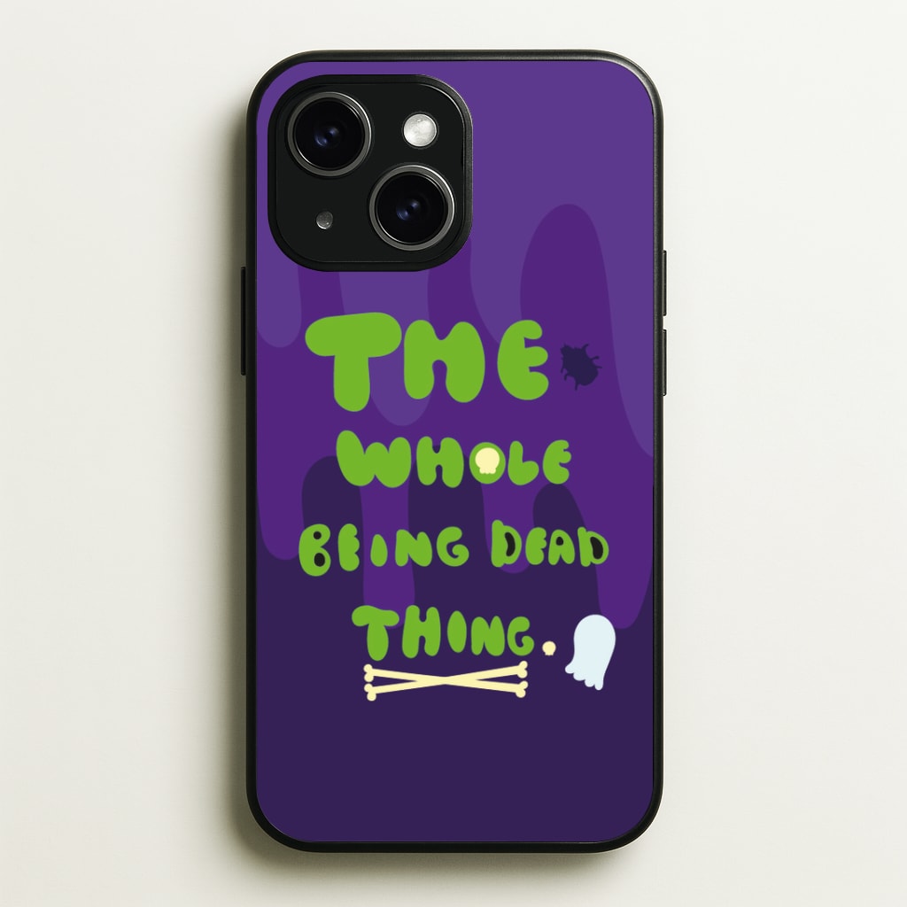 The Whole Being Dead Thing - Beetle Halloween Phone Case - iPhone 15 / Standard