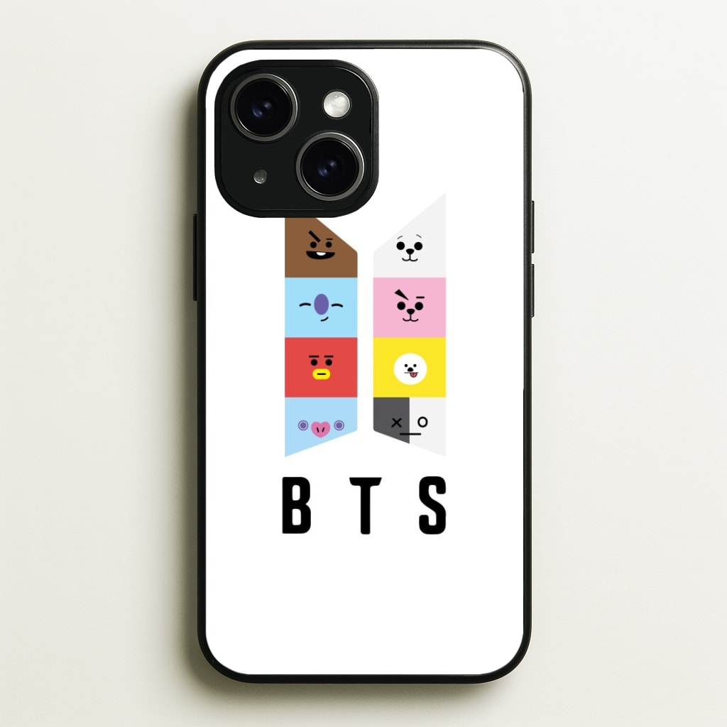 BT21 K-Pop Band Logo Phone Case - iPhone 15 / Standard