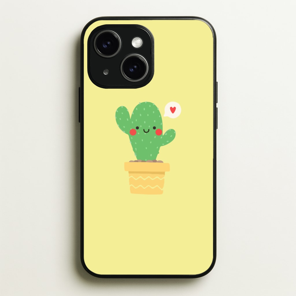 Cute Cactus Phone Case - iPhone 15 / Standard