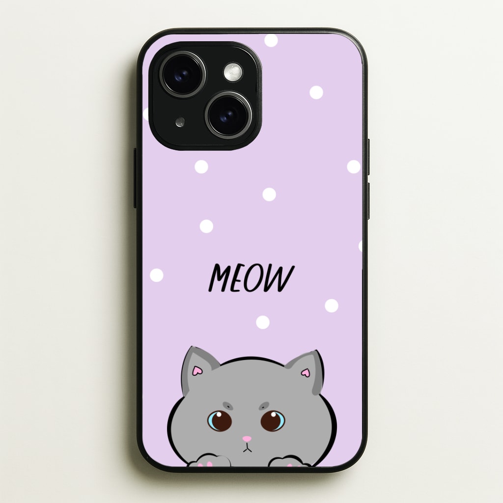Grey Kitty - Cats Phone Case - iPhone 15 / Standard