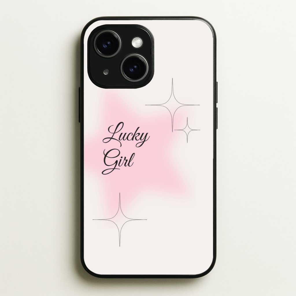 Lucky Girl - Clean Girl Aesthetic Phone Case - iPhone 15 / Standard