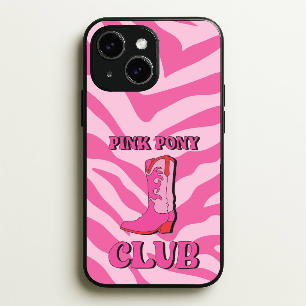 Zebra Print Pink Pony Club Phone Case - iPhone 15 / Standard