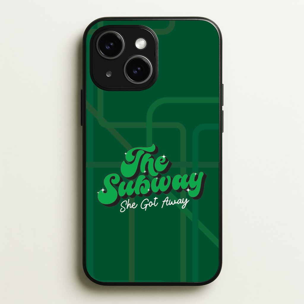 Subway Green Phone Case - iPhone 15 / Standard