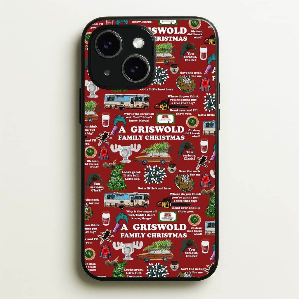 Christmas Holiday Collage Phone Case - iPhone 15 / Standard