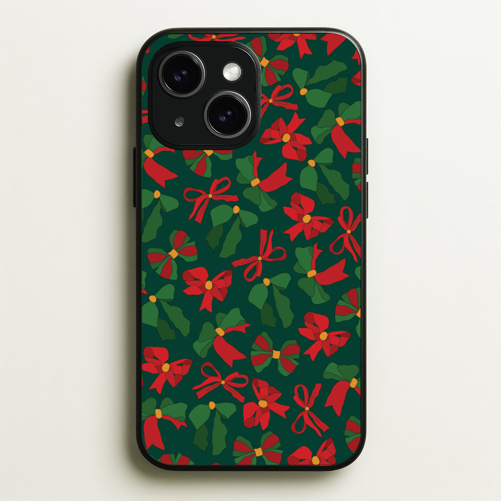 Green And Red Pattern Phone Case - iPhone 15 / Standard