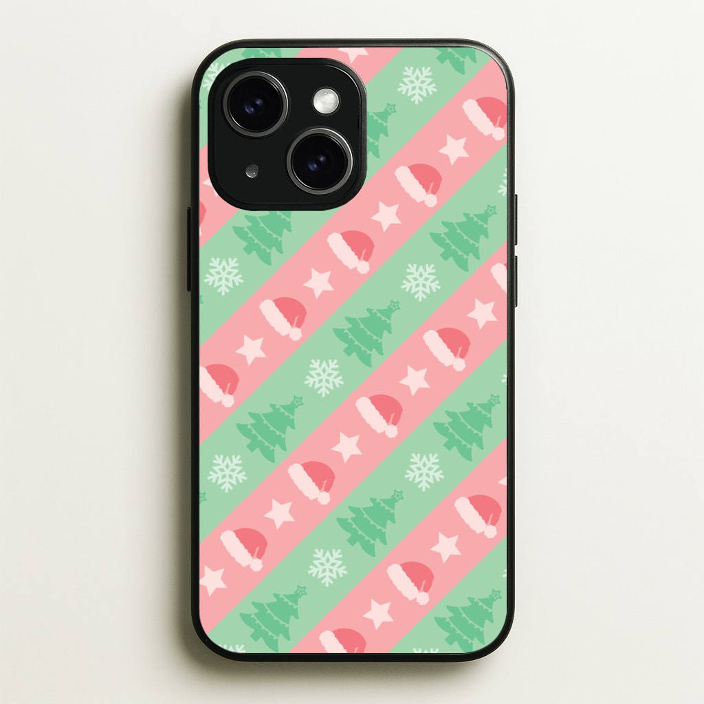 Hats And Trees Pattern Phone Case - iPhone 15 / Standard