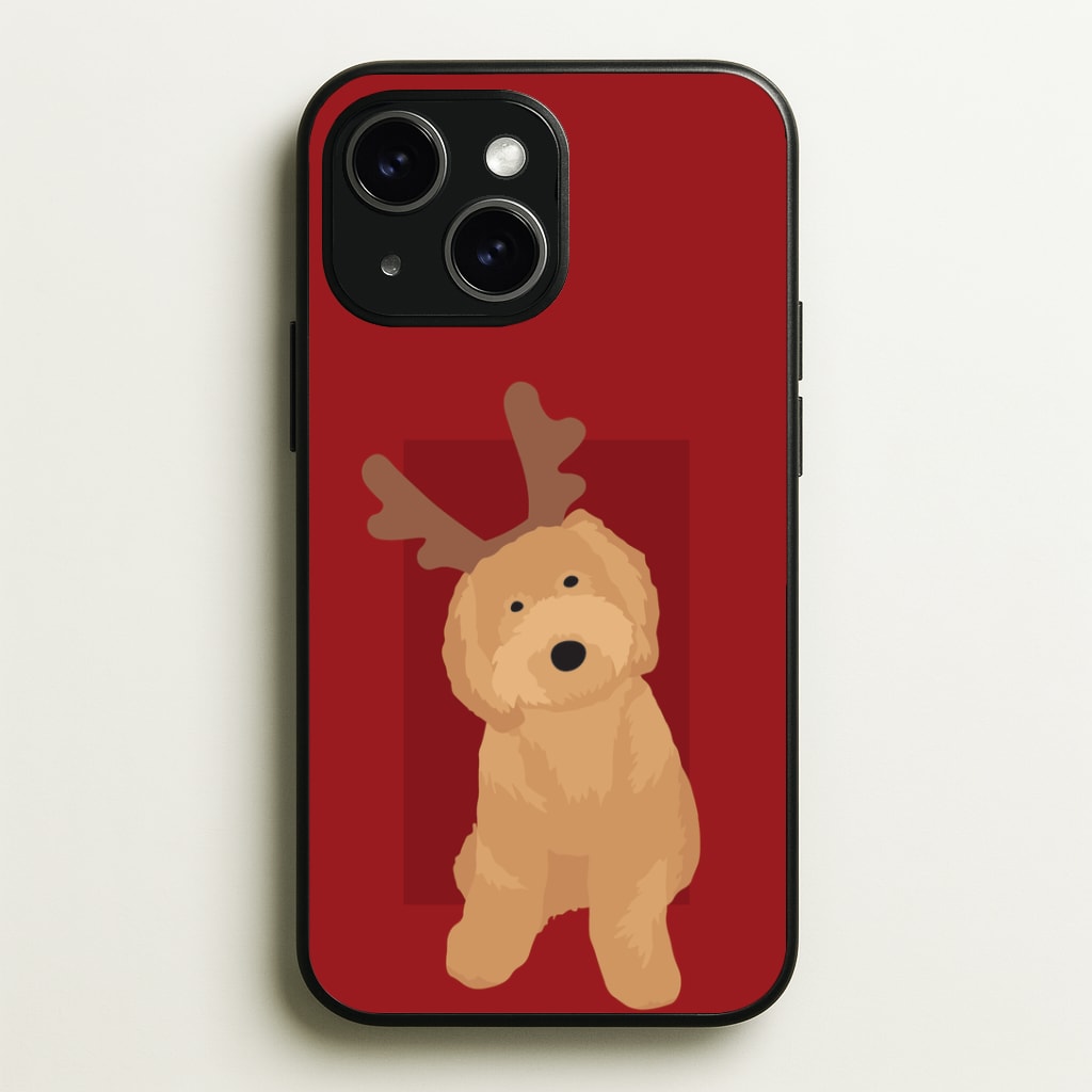 Dog Christmas Ears Phone Case - iPhone 15 / Standard