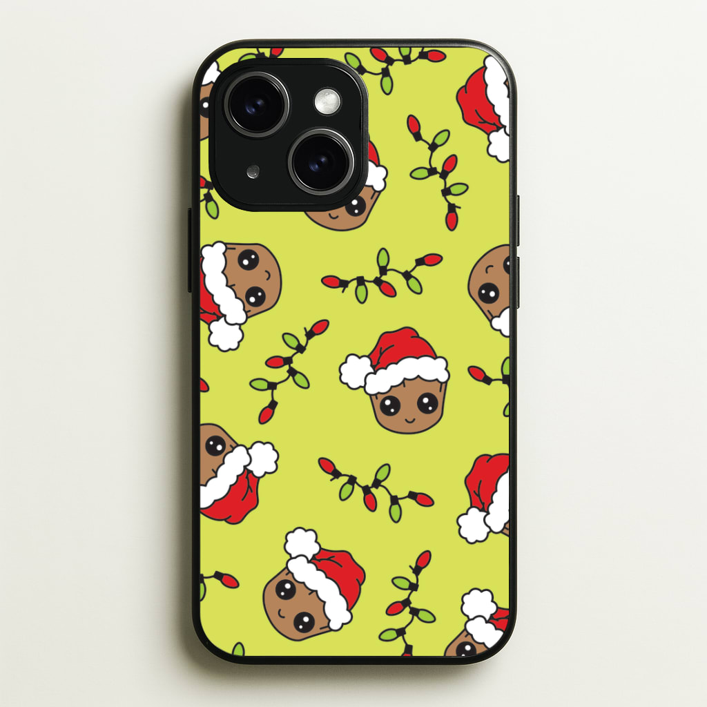 Christmas Tree Hero Pattern Phone Case - iPhone 15 / Standard