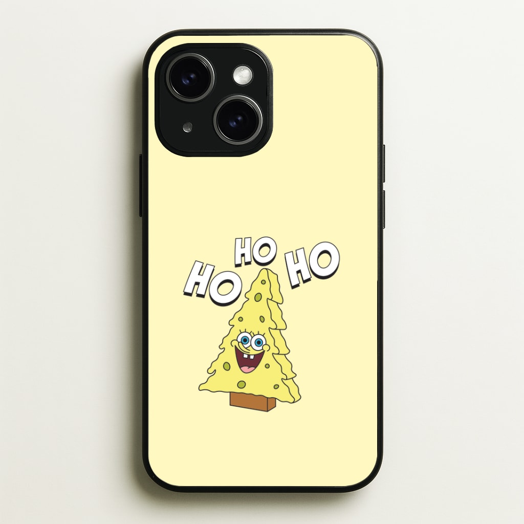 Christmas Tree Cartoon Sponge Phone Case - iPhone 15 / Standard