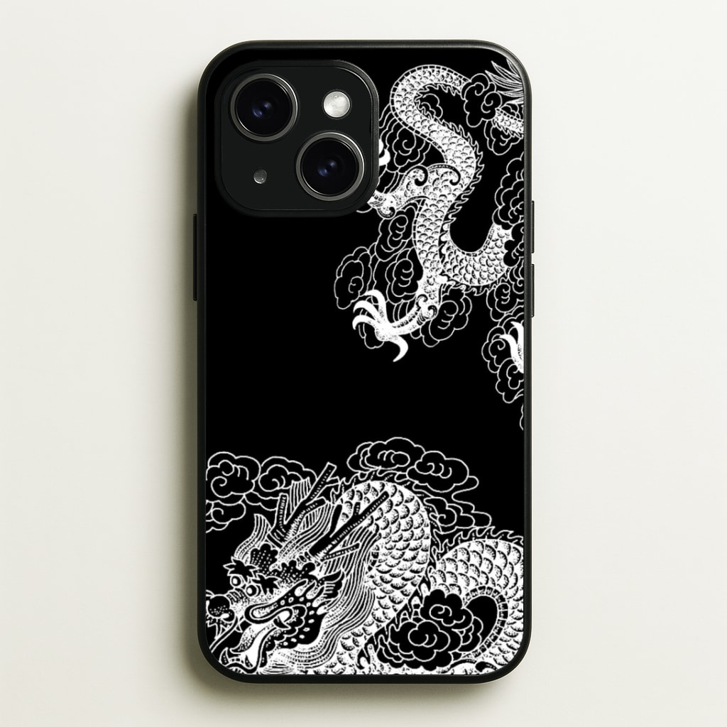 White Dragon Phone Case - iPhone 15 / Standard