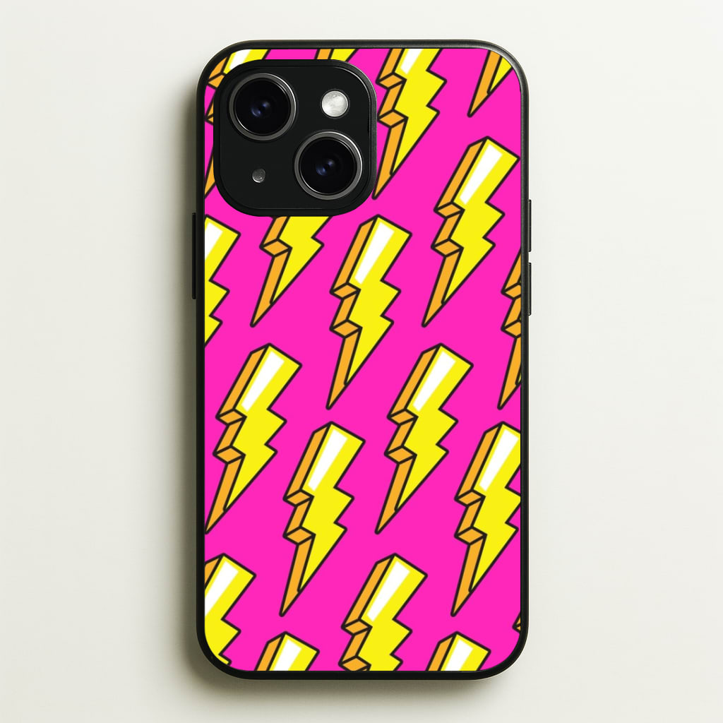 Pop Art Lightning Phone Case - iPhone 15 / Standard