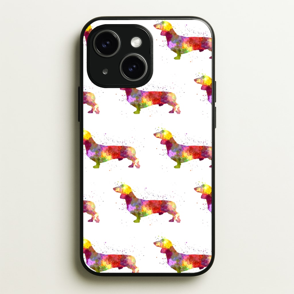 Watercolour Dachshund Phone Case - iPhone 15 / Standard