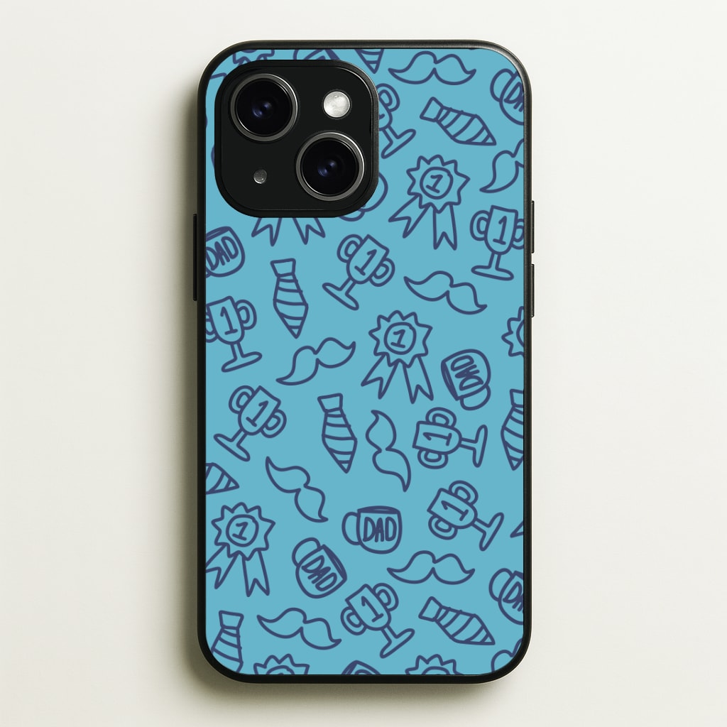 Dad Doodles Pattern Phone Case - iPhone 15 / Standard