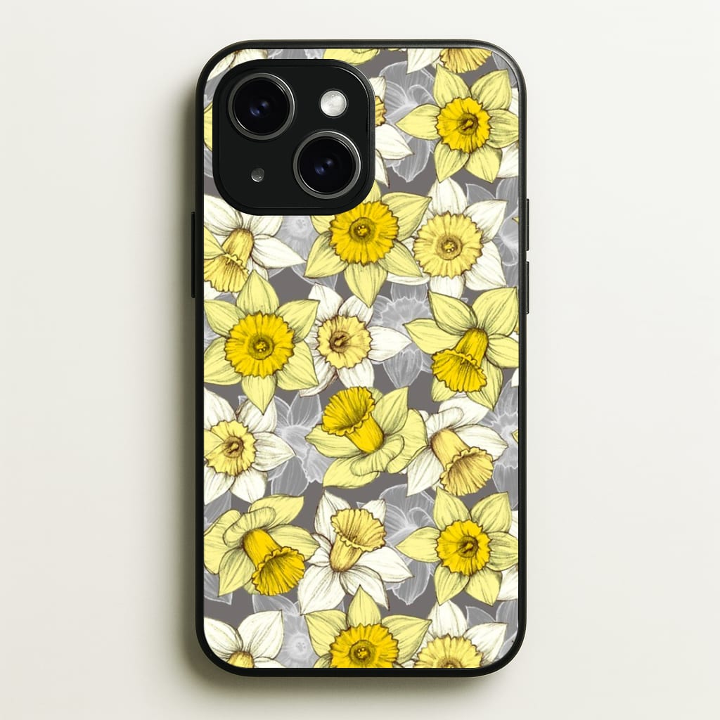 Daffodil Daze - Spring Pattern Phone Case - iPhone 15 / Standard
