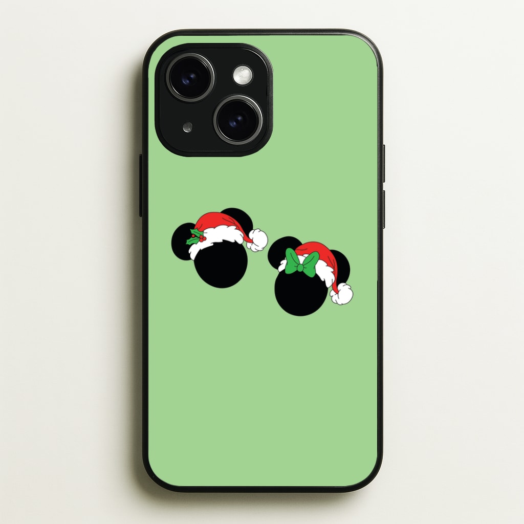 Festive Mice Christmas Phone Case - iPhone 15 / Standard