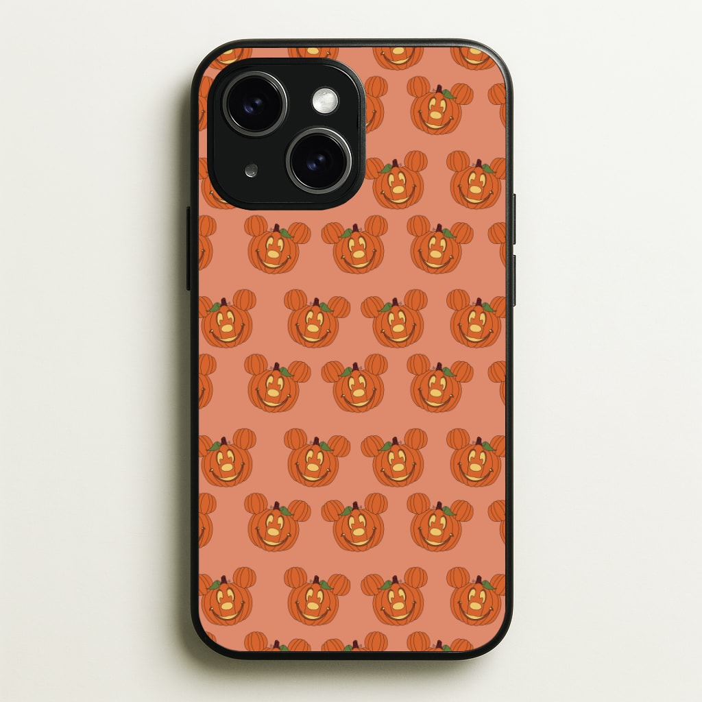 Mouse Pumpkin Pattern Halloween Phone Case - iPhone 15 / Standard
