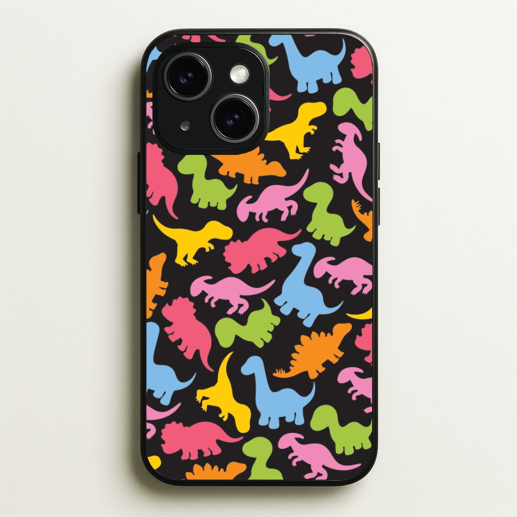 Dinosaurs Collage - Dinosaurs Phone Case - iPhone 15 / Standard