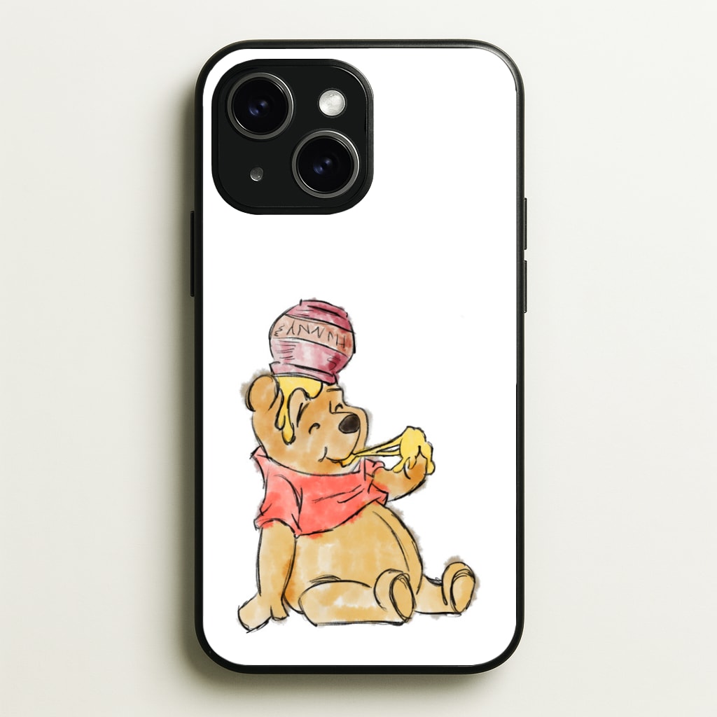 Winnie Sketch Phone Case - iPhone 15 / Standard