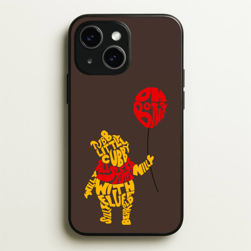 Winnie In Words Phone Case - iPhone 15 / Standard