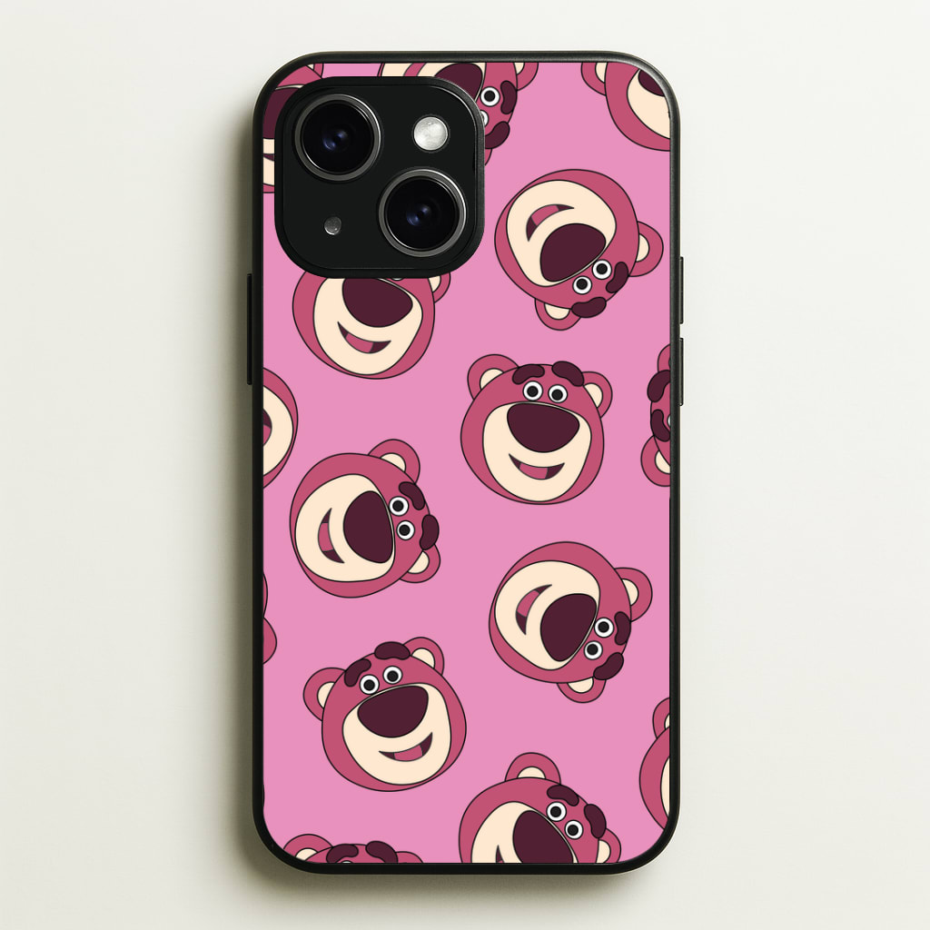 Cherry Bear Pattern Phone Case - iPhone 15 / Standard
