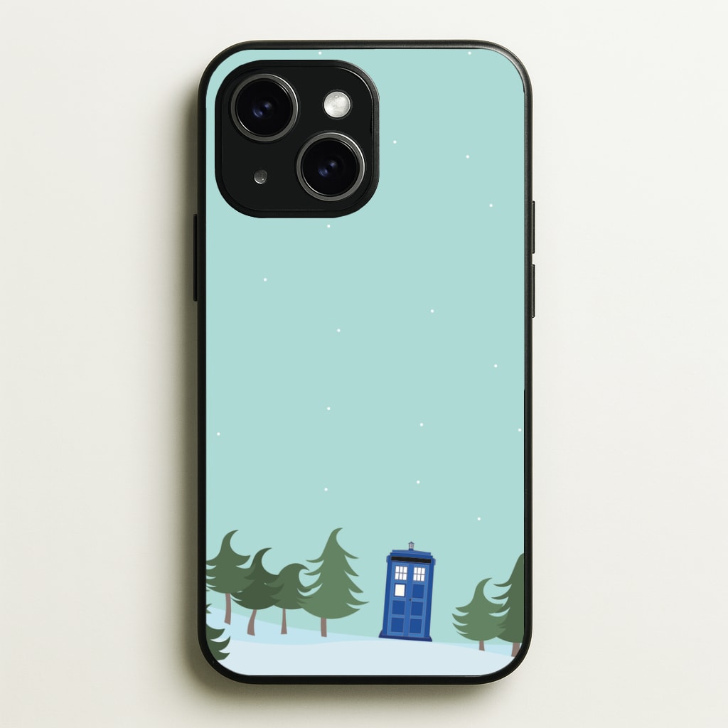 Christmas Tardis - Doctor Who Phone Case - iPhone 15 / Standard