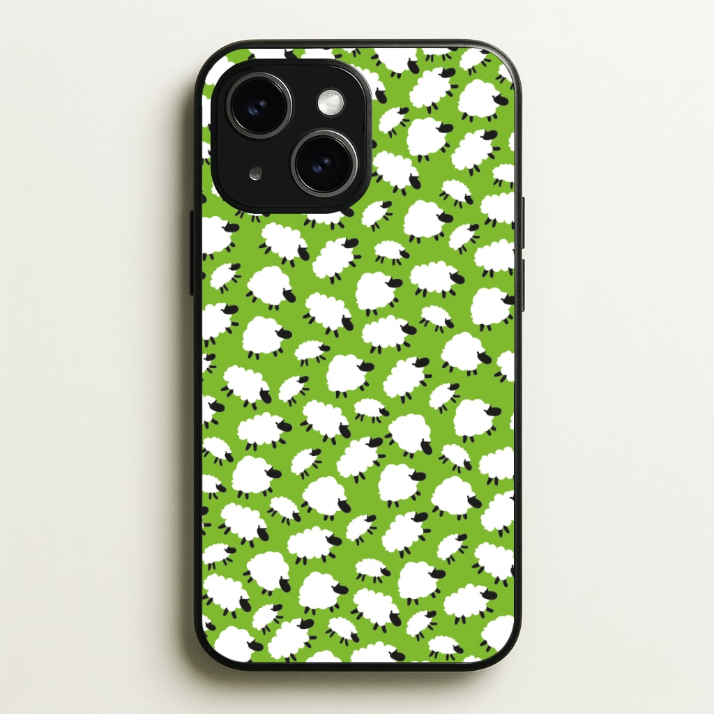 Sheep - Easter Patterns Phone Case - iPhone 15 / Standard