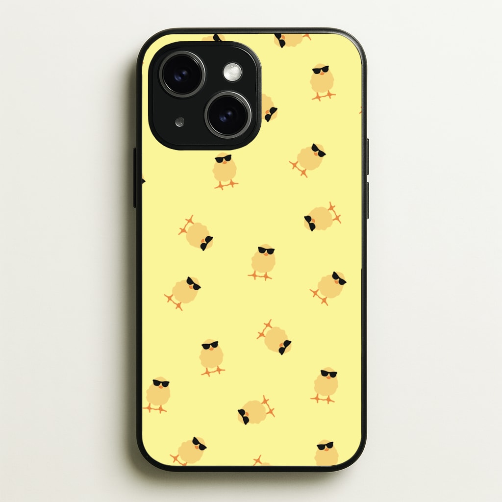 Chicks With Sunglasses Pattern Phone Case - iPhone 15 / Standard