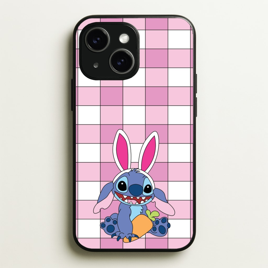 Easter Bunny Blue Alien Phone Case - iPhone 15 / Standard