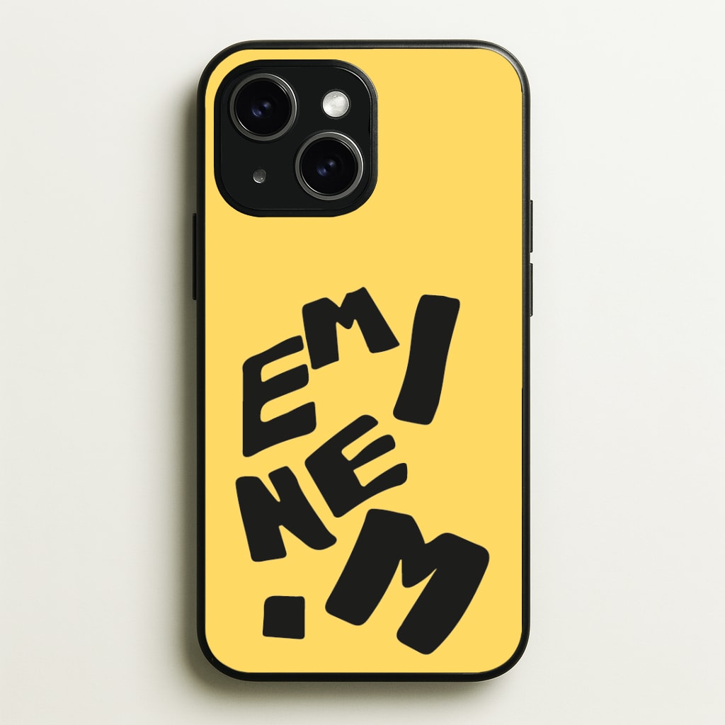 Text Phone Case - iPhone 15 / Standard