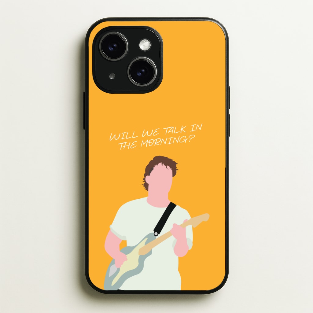 Will We Talk In The Morning Yellow Phone Case - iPhone 15 / Standard